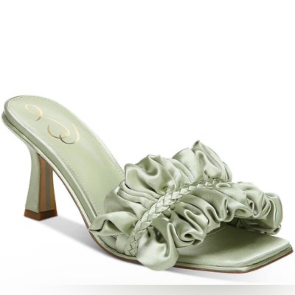 SOLD Sage Green Sam Edelman Ruffle Heels